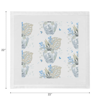 Monkey Small Jungle Powder Cotton Sateen Dinner Napkins - nicolettemayer.com