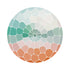 Mosaico Portofino 16" Round Pebble Placemats, Set of 4 - nicolettemayer.com
