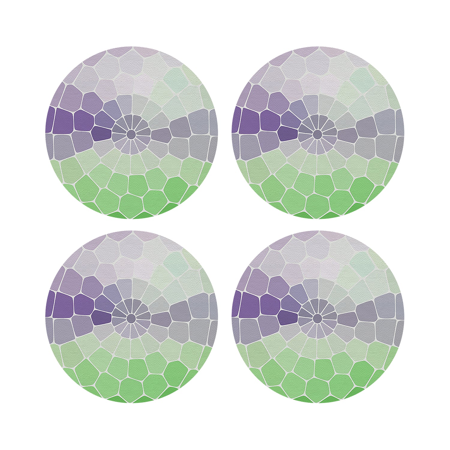 Mosaico St Germain 16&quot; Round Pebble Placemats, Set of 4 - nicolettemayer.com
