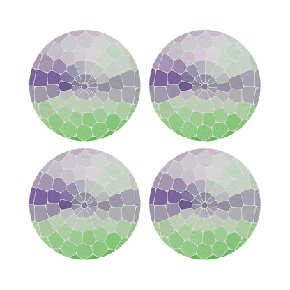 Mosaico St Germain 16&quot; Round Pebble Placemats, Set of 4 - nicolettemayer.com

