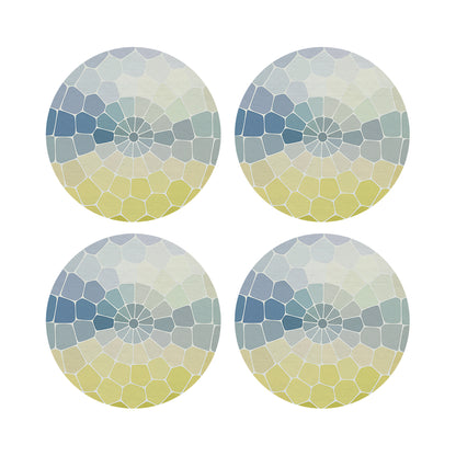 Mosaico Taormino 16&quot; Round Pebble Placemats, Set of 4 - nicolettemayer.com
