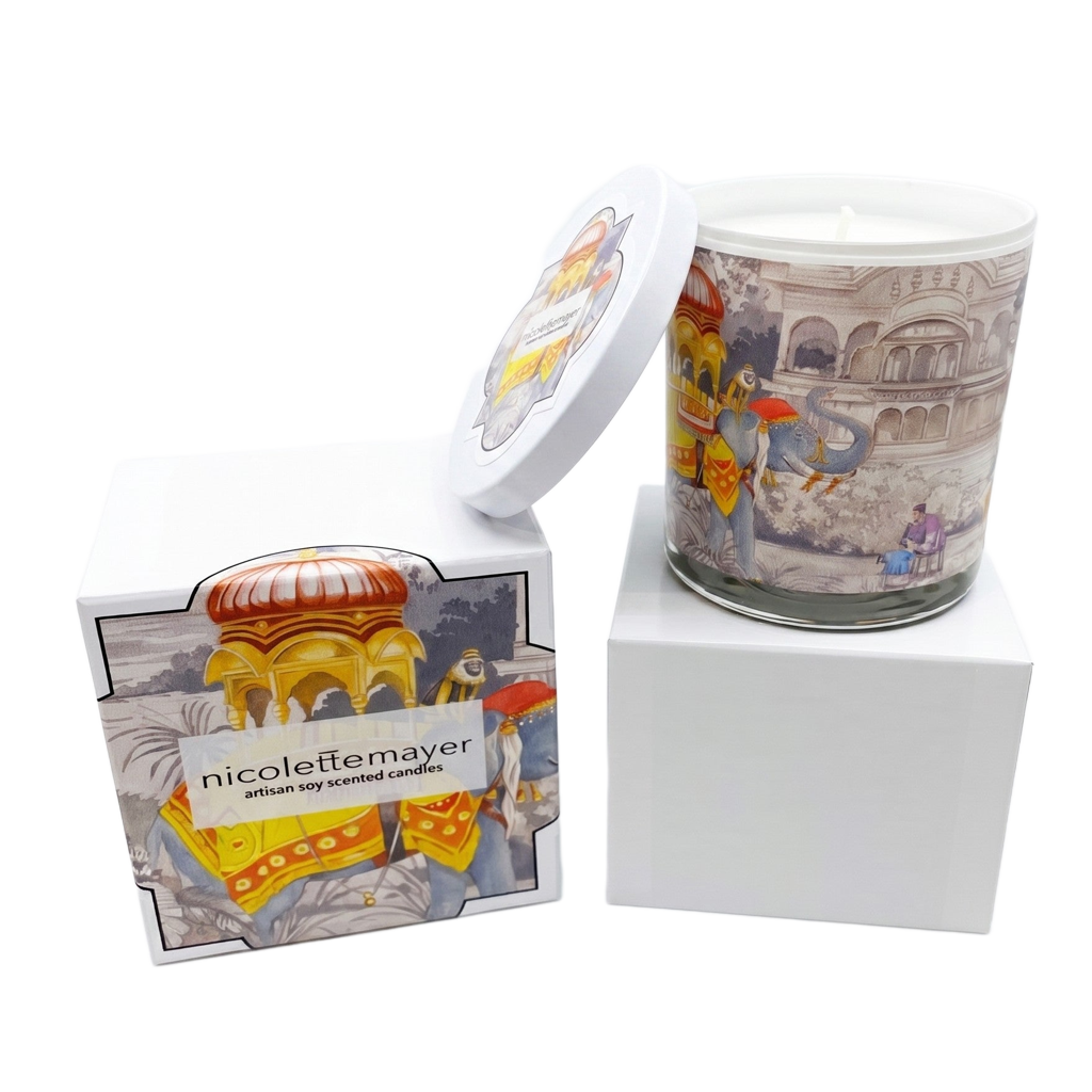 India Scene Spectacular Candle