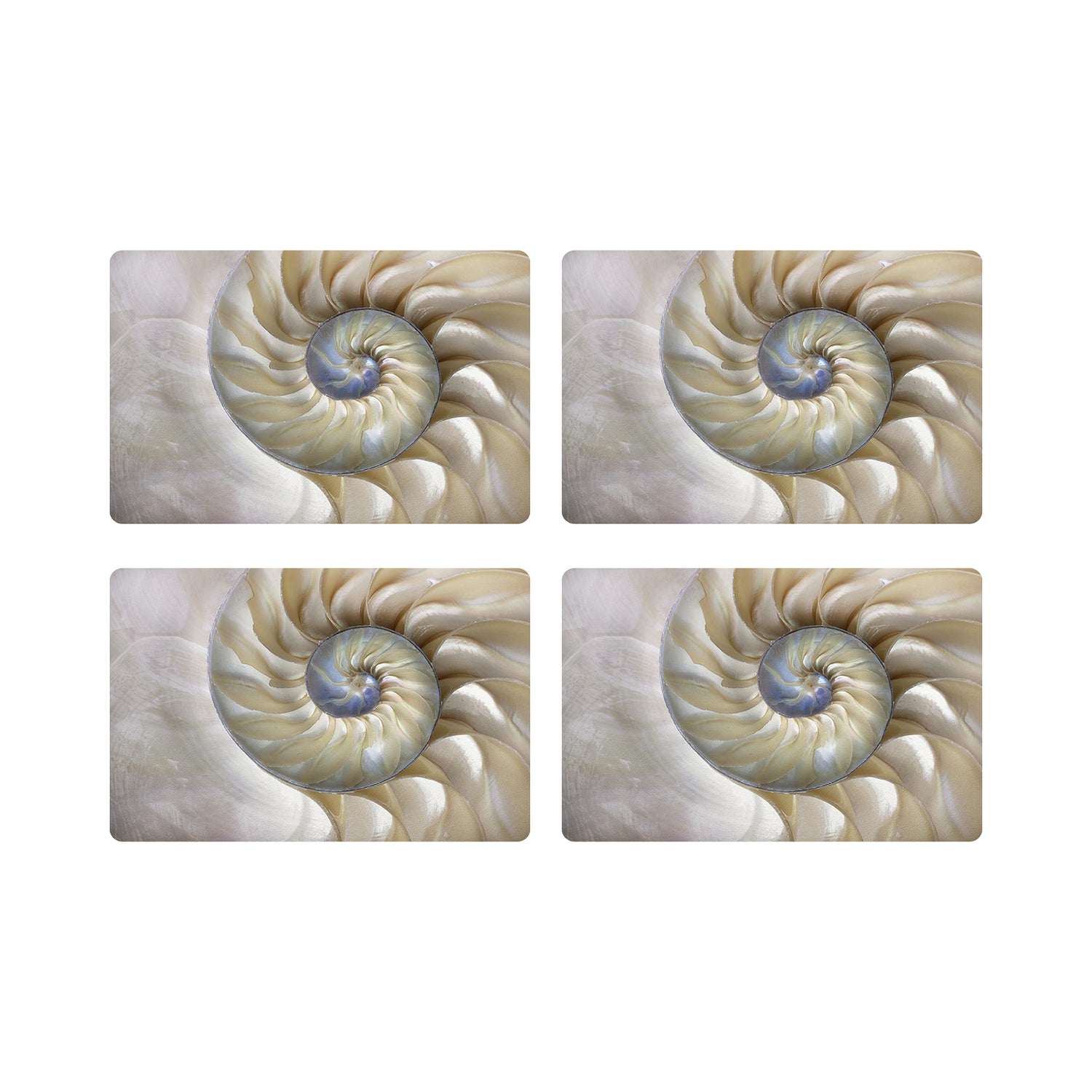 Nautilus Pearl Rectangle Pebble Placemat - nicolettemayer.com