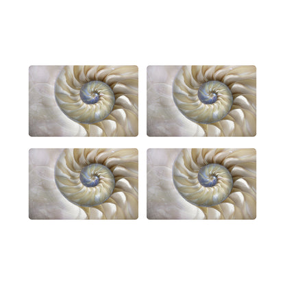 Nautilus Pearl Rectangle Pebble Placemat - nicolettemayer.com