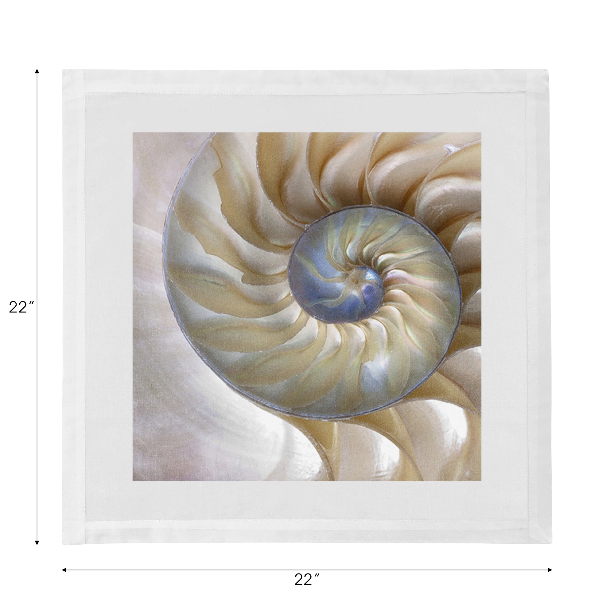 Nautilus Pearl Cotton Sateen Dinner Napkins - nicolettemayer.com