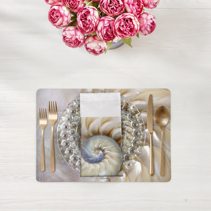 Nautilus Pearl Cotton Sateen Dinner Napkins - nicolettemayer.com