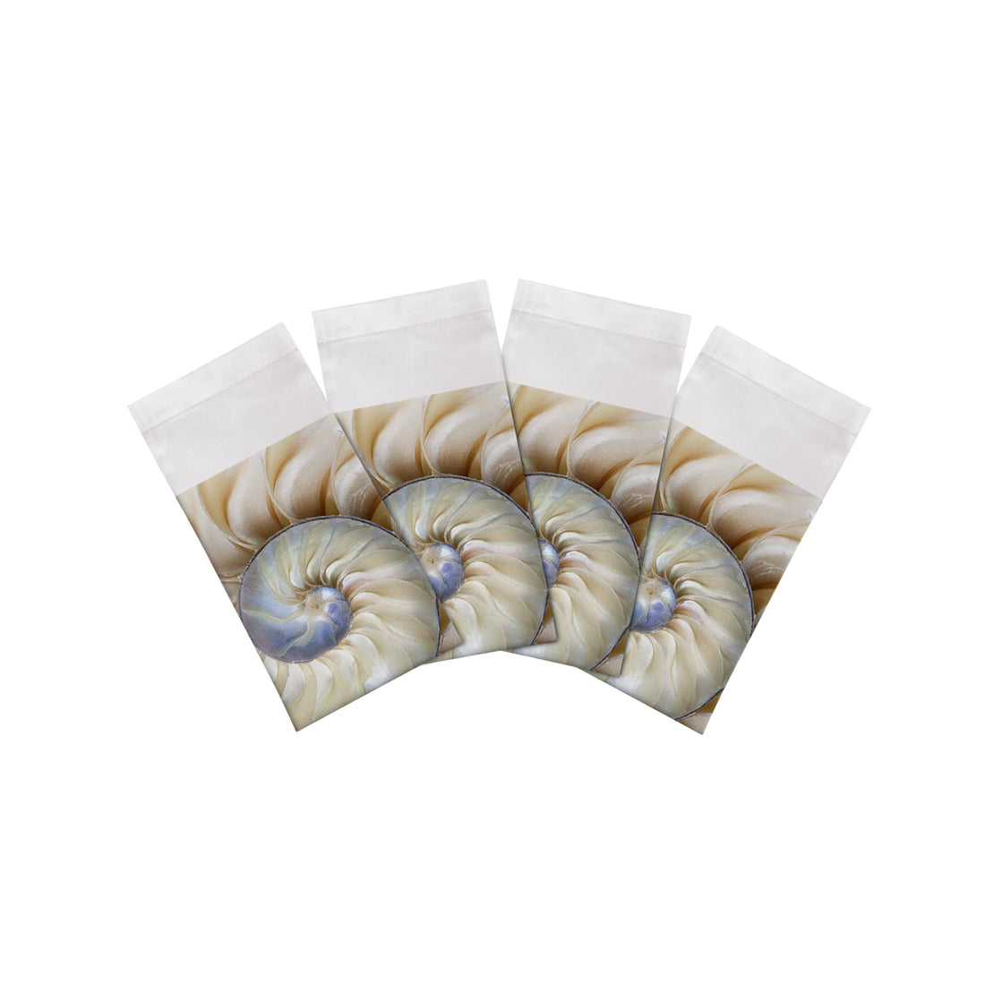 Nautilus Pearl Cotton Sateen Dinner Napkins - nicolettemayer.com