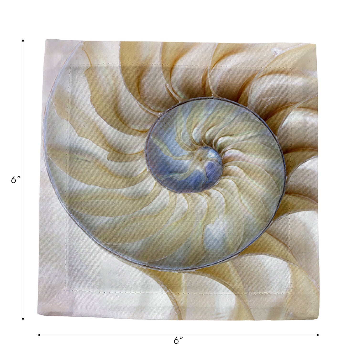 Nautilus Pearl Cotton Sateen Cocktail Napkins