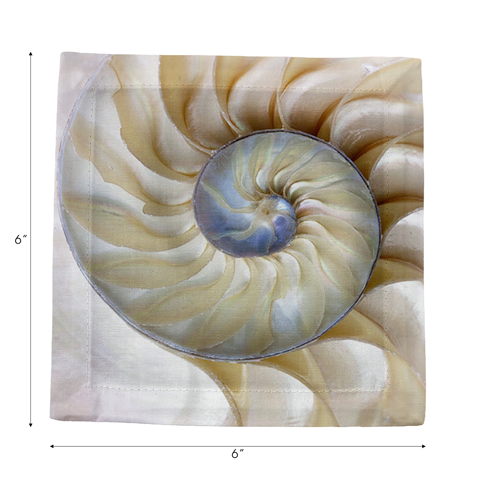 Nautilus Pearl Cotton Sateen Cocktail Napkins