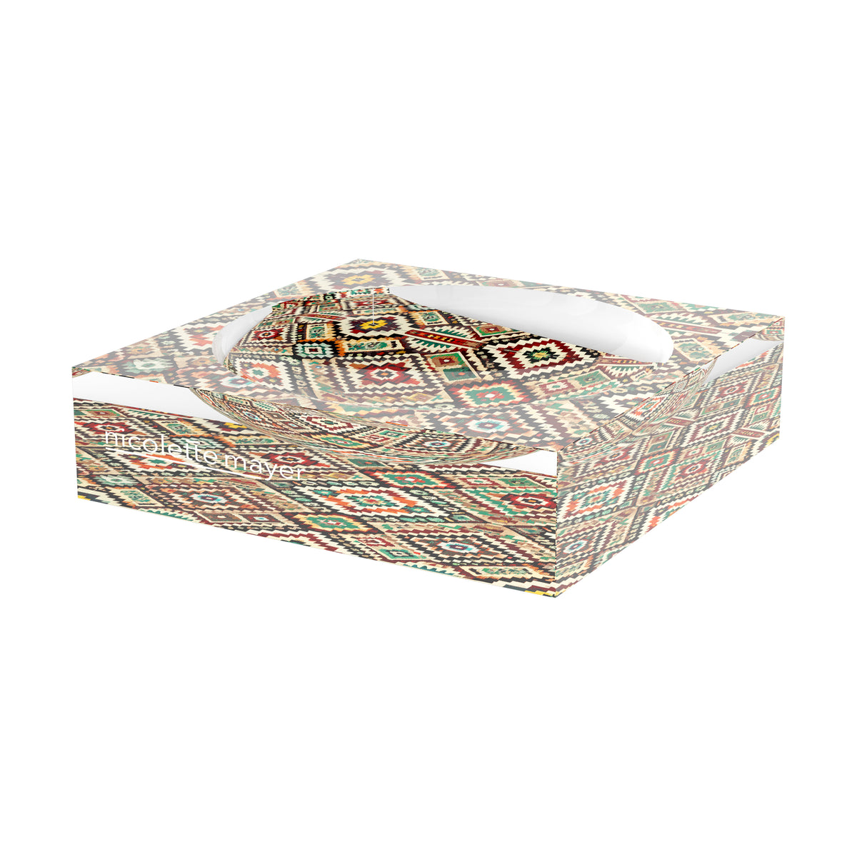 Navajo Blanket Warm Acrylic Candy Catchall Dish
