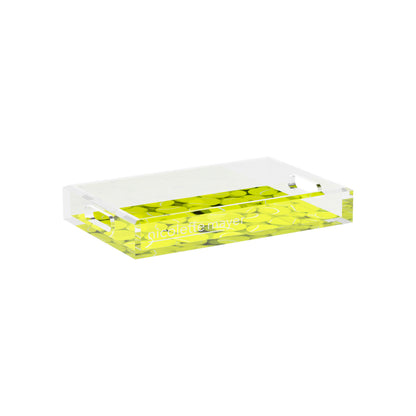 Tennis Neon Balls  12.5x7.75 Acrylic Tray - nicolettemayer.com 