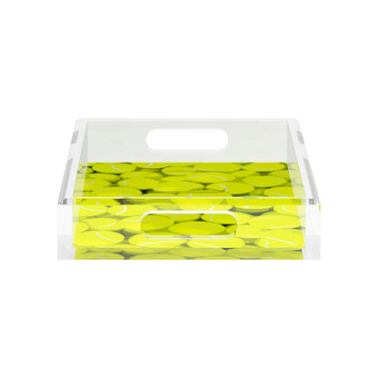 Tennis Neon Balls  12.5x7.75 Acrylic Tray - nicolettemayer.com 