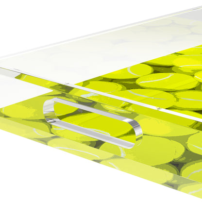 Tennis Neon Balls  12.5x7.75 Acrylic Tray - nicolettemayer.com 