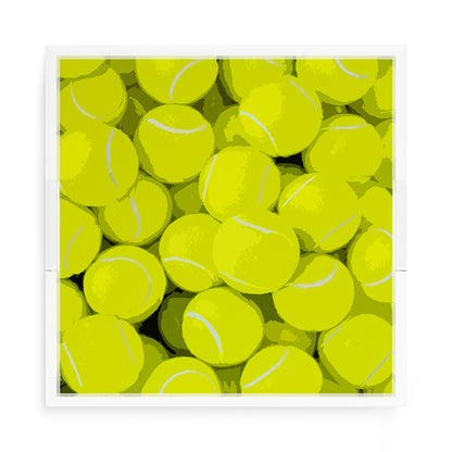 Tennis Neon Balls 15X15 Acrylic Tray - nicolettemayer.com 