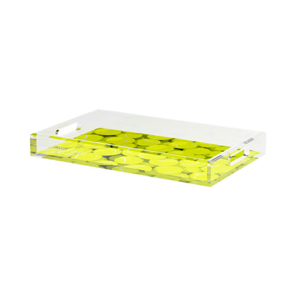 Tennis Neon Balls  17X10.5 Acrylic Tray - nicolettemayer.com 