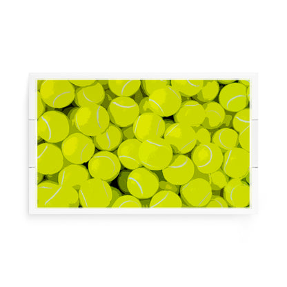 Tennis Neon Balls  17X10.5 Acrylic Tray - nicolettemayer.com 