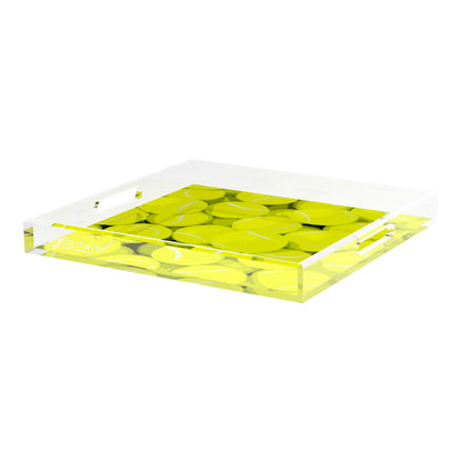 Tennis Neon Balls 18X18 Acrylic Tray - nicolettemayer.com 