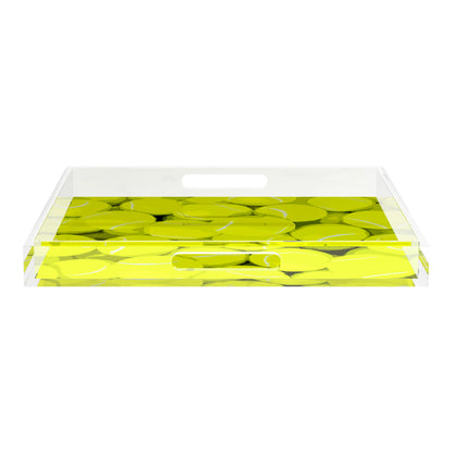 Tennis Neon Balls 18X18 Acrylic Tray - nicolettemayer.com 