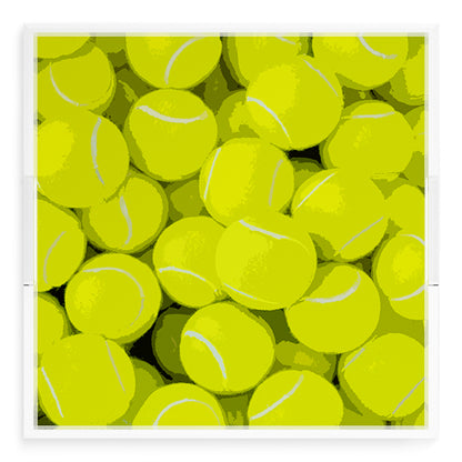 Tennis Neon Balls 18X18 Acrylic Tray - nicolettemayer.com 