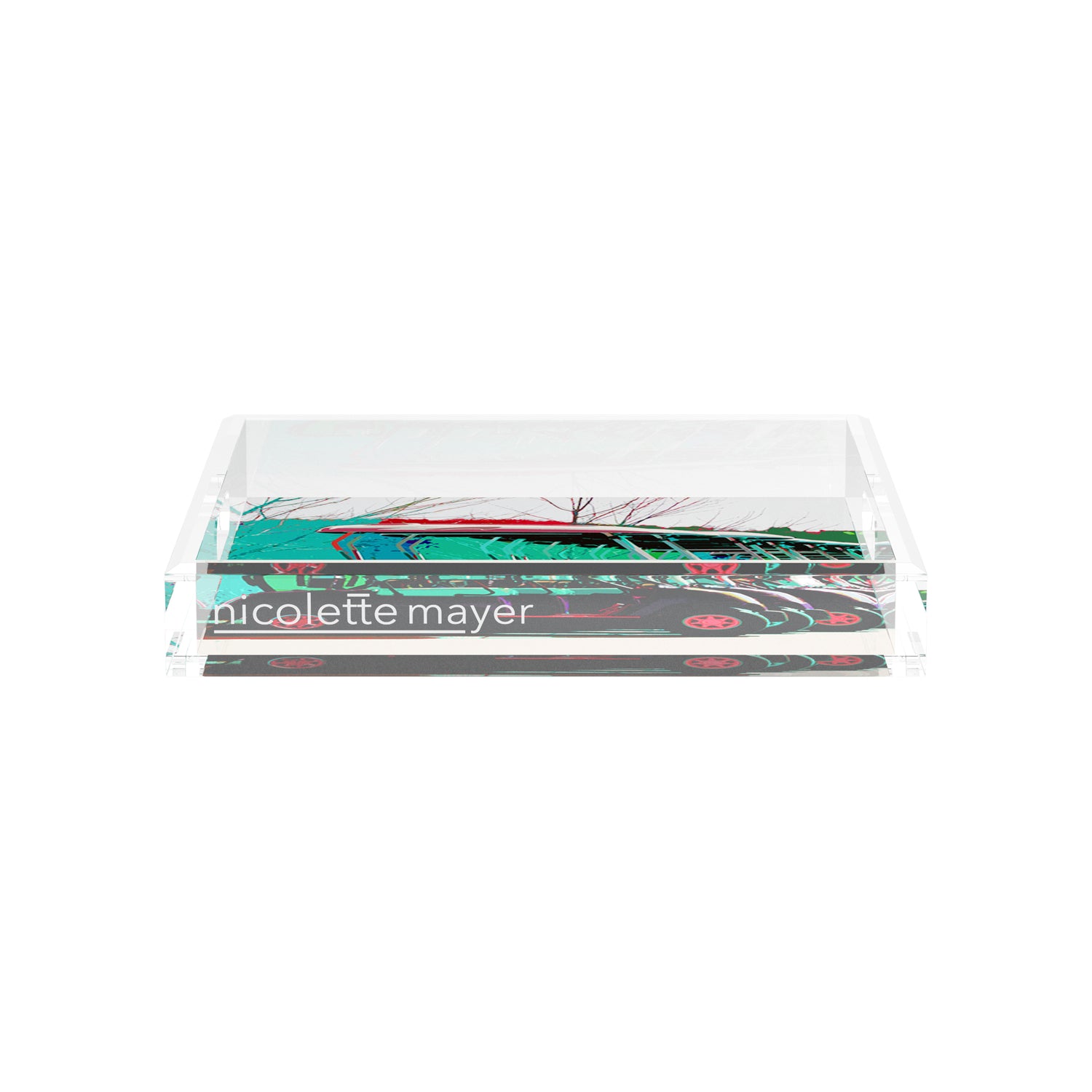 Golf Nine Iron green 12X12 Acrylic Tray - nicolettemayer.com 