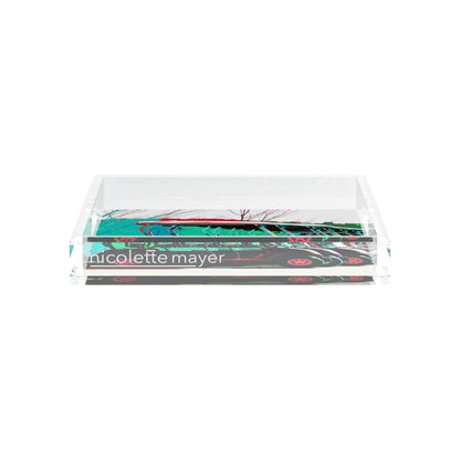 Golf Nine Iron green 12X12 Acrylic Tray - nicolettemayer.com 