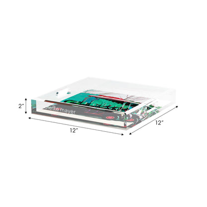 Golf Nine Iron green 12X12 Acrylic Tray - nicolettemayer.com 