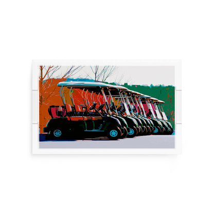 Golf Nine Iron Fall  12.5x7.75 Acrylic Tray - nicolettemayer.com 