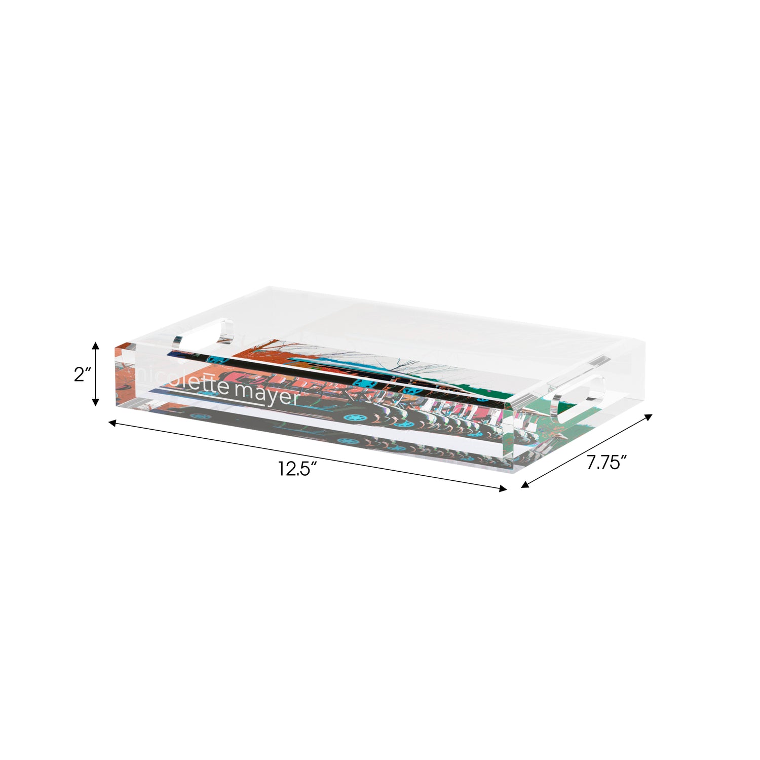 Golf Nine Iron Fall  Set of 3 Acrylic Tray - nicolettemayer.com 