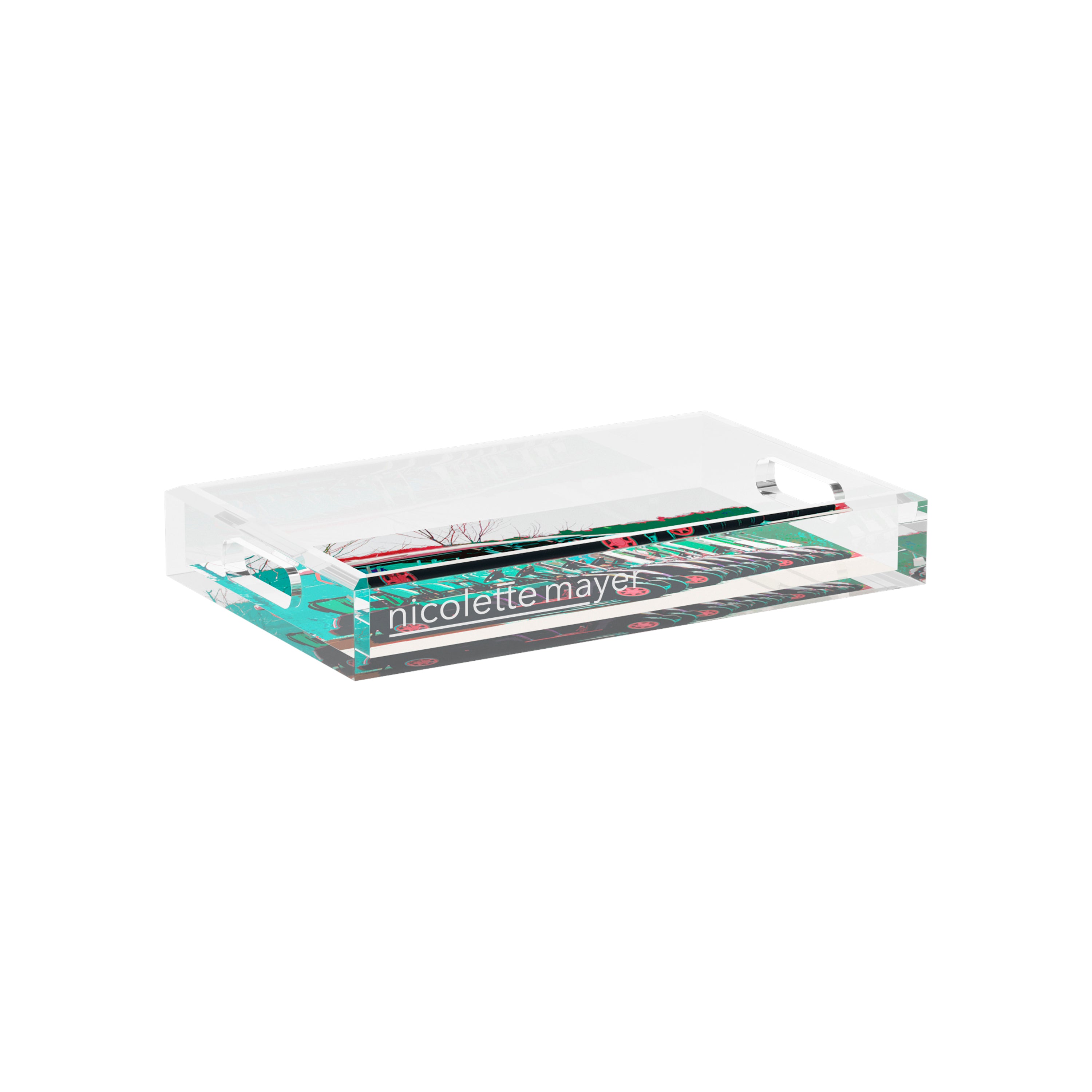 Golf Nine Iron Green  12.5x7.75 Acrylic Tray - nicolettemayer.com 