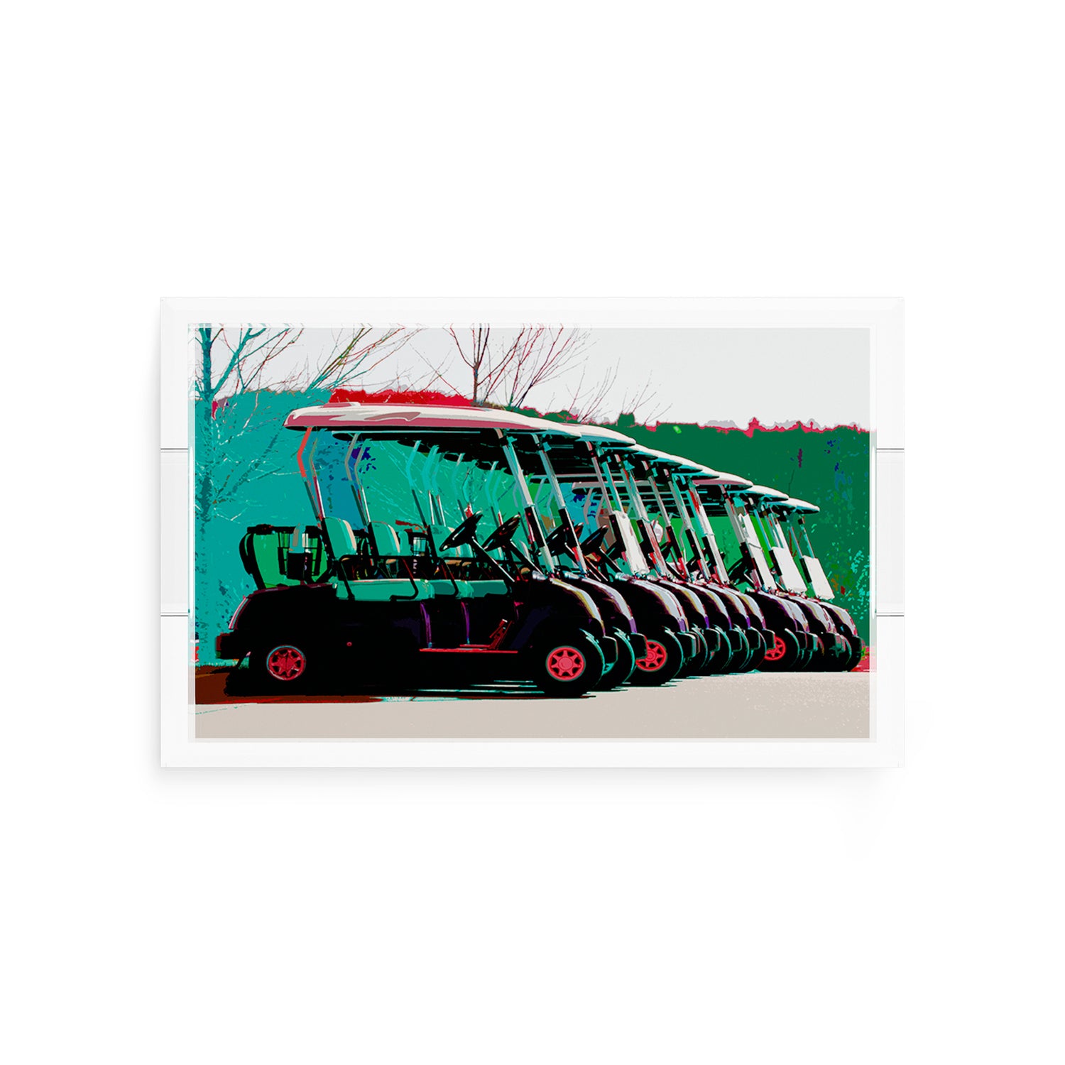 Golf Nine Iron Green  12.5x7.75 Acrylic Tray - nicolettemayer.com 