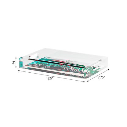 Golf Nine Iron Green  Set of 3 Acrylic Tray - nicolettemayer.com 