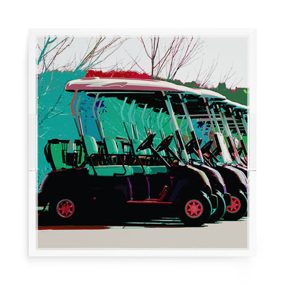 Golf Nine Iron green 15X15 Acrylic Tray - nicolettemayer.com 