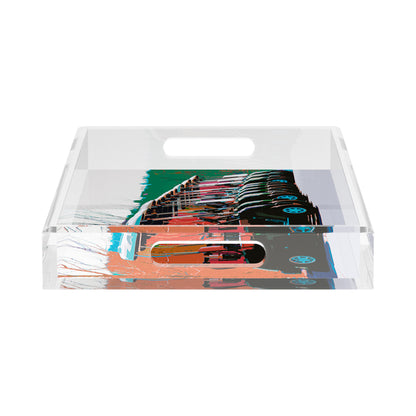 Golf Nine Iron Fall  17X10.5 Acrylic Tray - nicolettemayer.com 