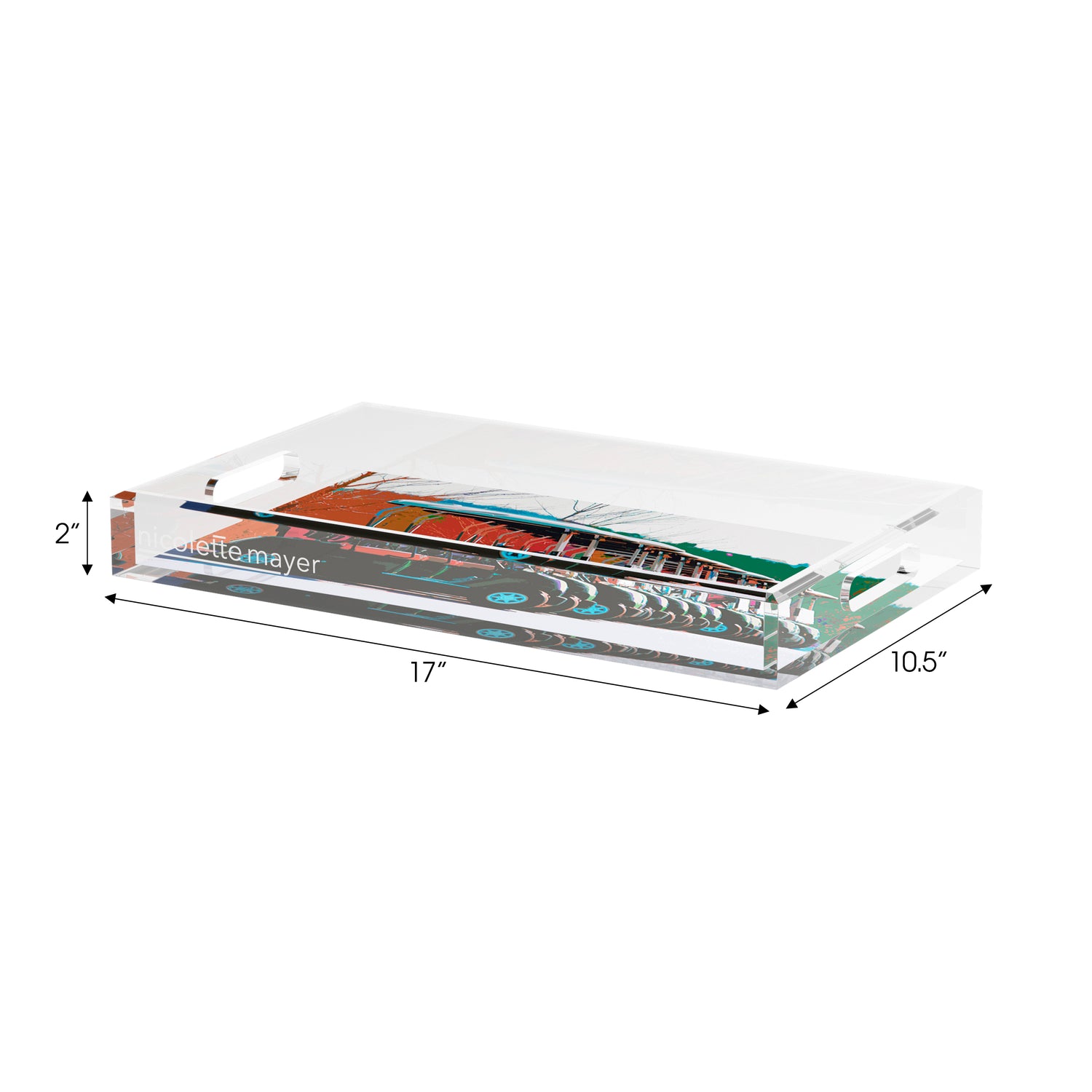 Golf Nine Iron Fall  Set of 3 Acrylic Tray - nicolettemayer.com 