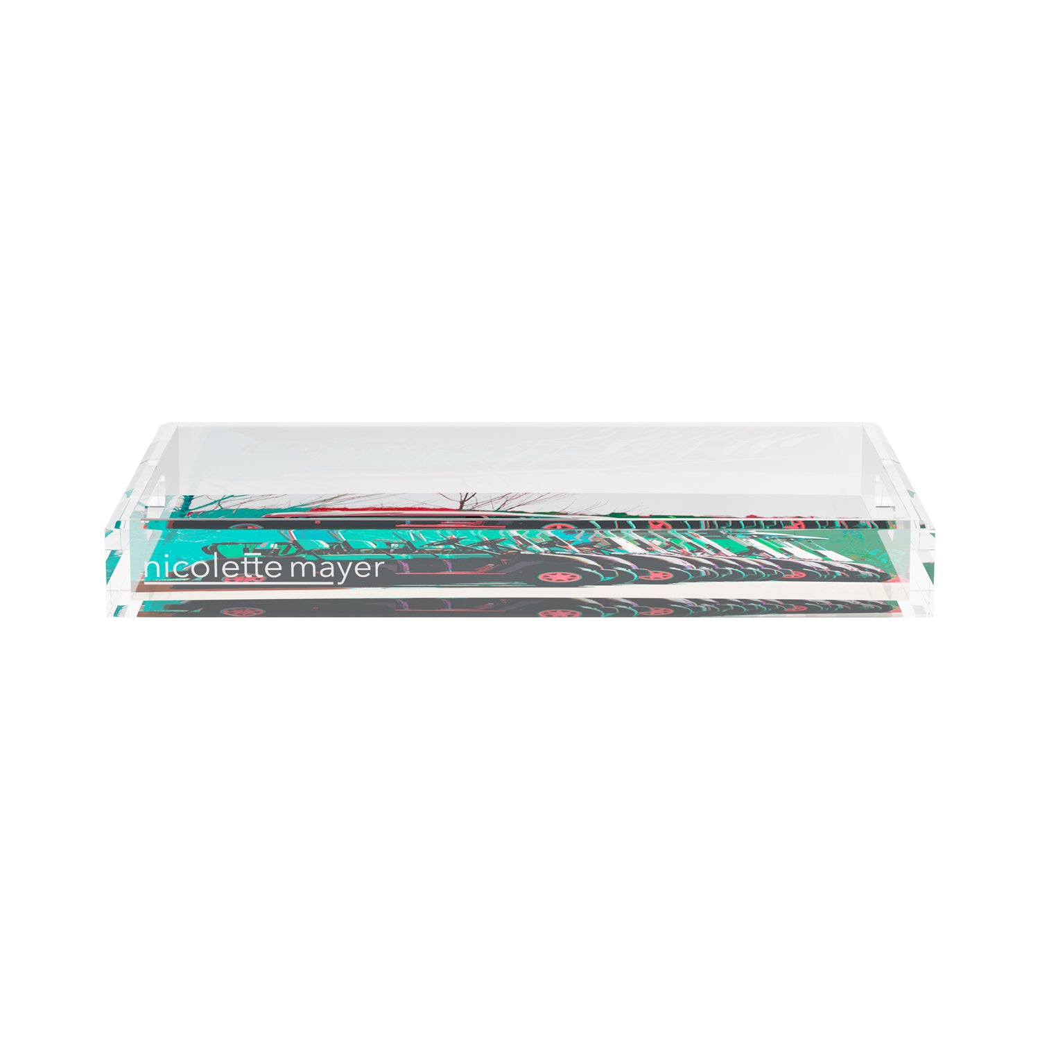 Golf Nine Iron Green  17X10.5 Acrylic Tray - nicolettemayer.com 