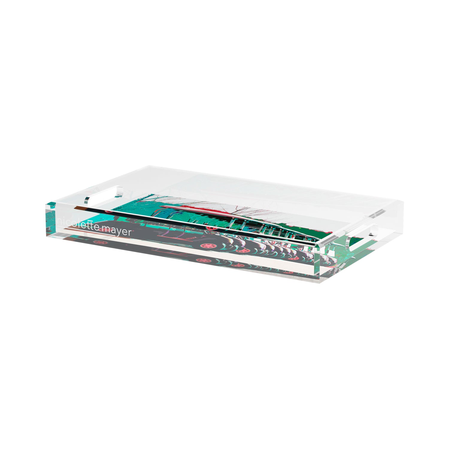 Golf Nine Iron Green  17X10.5 Acrylic Tray - nicolettemayer.com 