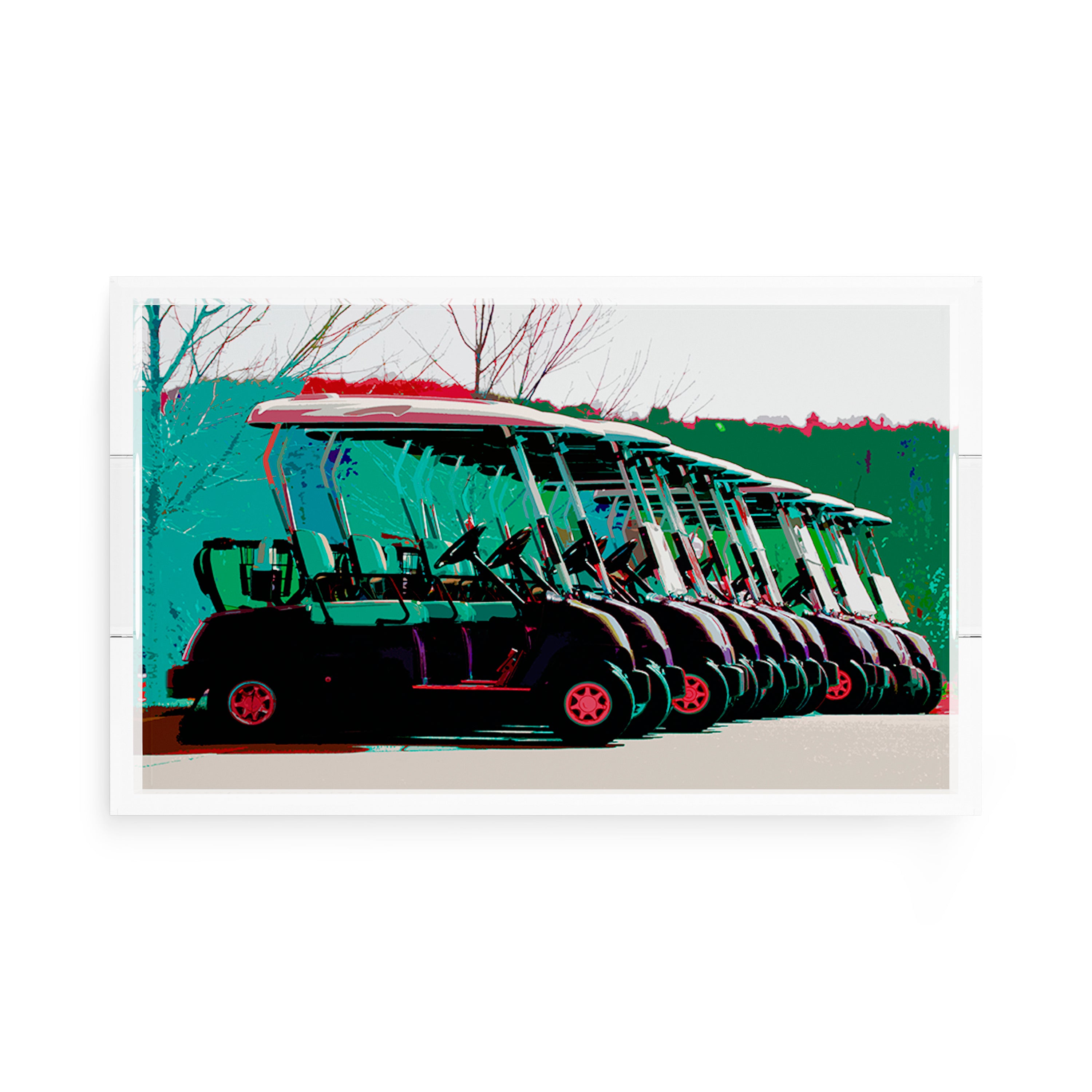 Golf Nine Iron Green  17X10.5 Acrylic Tray - nicolettemayer.com 