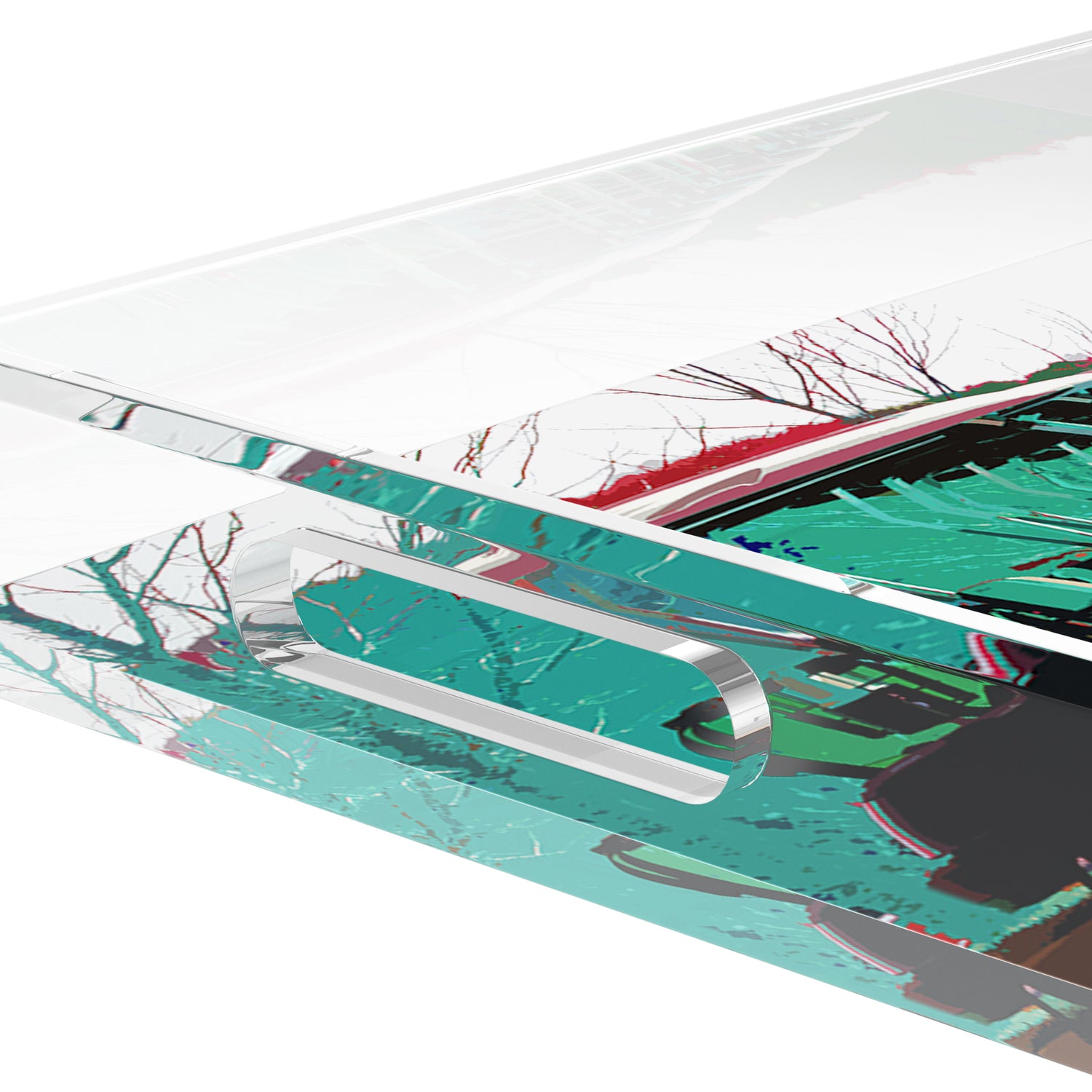 Golf Nine Iron Green  17X10.5 Acrylic Tray - nicolettemayer.com 