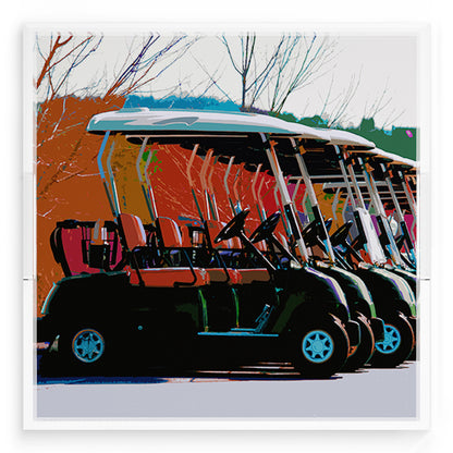 Golf Nine Iron Fall 18X18 Acrylic Tray - nicolettemayer.com 