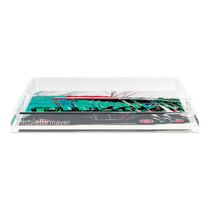Golf Nine Iron green 18X18 Acrylic Tray - nicolettemayer.com 