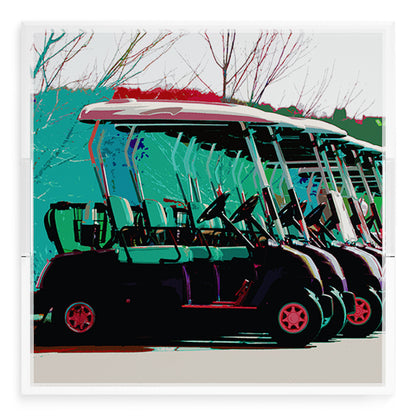 Golf Nine Iron green 18X18 Acrylic Tray - nicolettemayer.com 