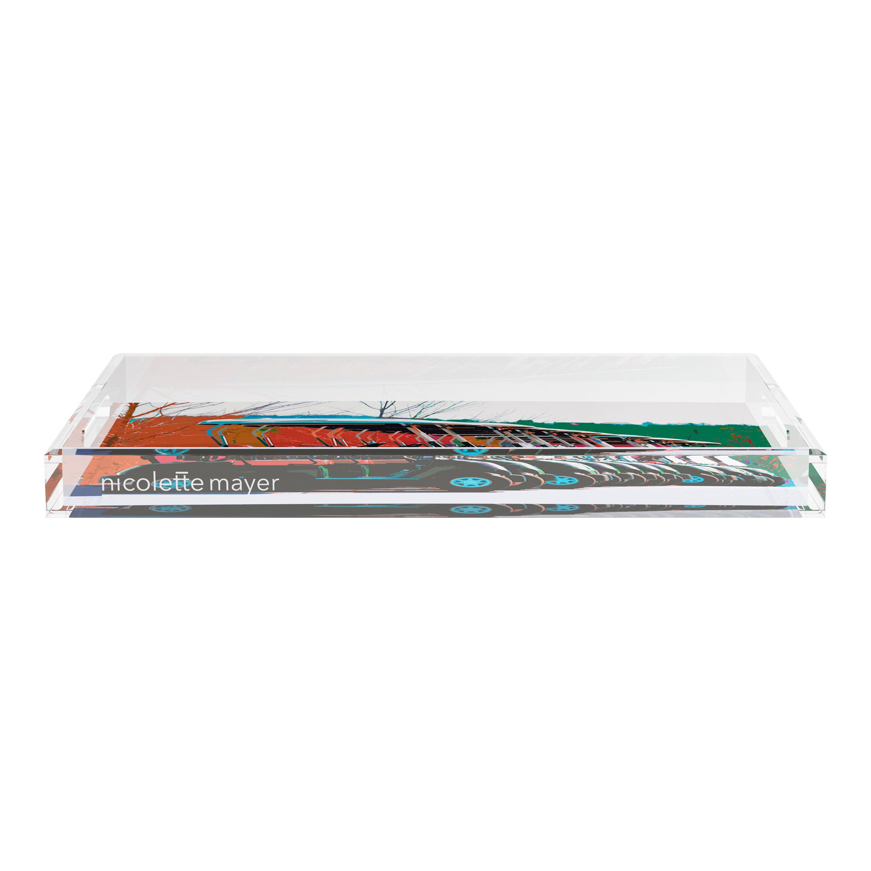 Golf Nine Iron Fall  22.5x14.5 Acrylic Tray - nicolettemayer.com 