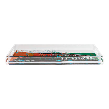 Golf Nine Iron Fall  22.5x14.5 Acrylic Tray - nicolettemayer.com 