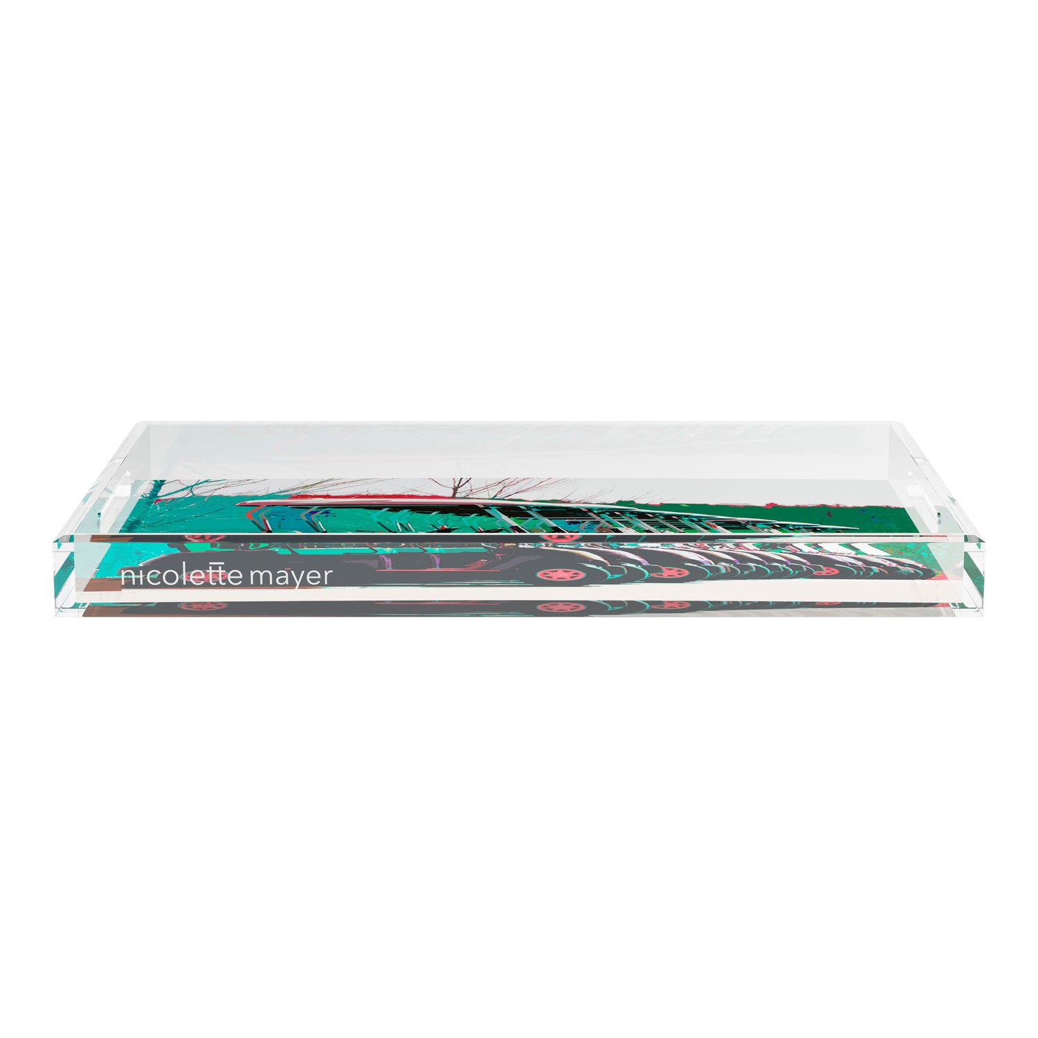 Golf Nine Iron Green  22.5x14.5 Acrylic Tray - nicolettemayer.com 