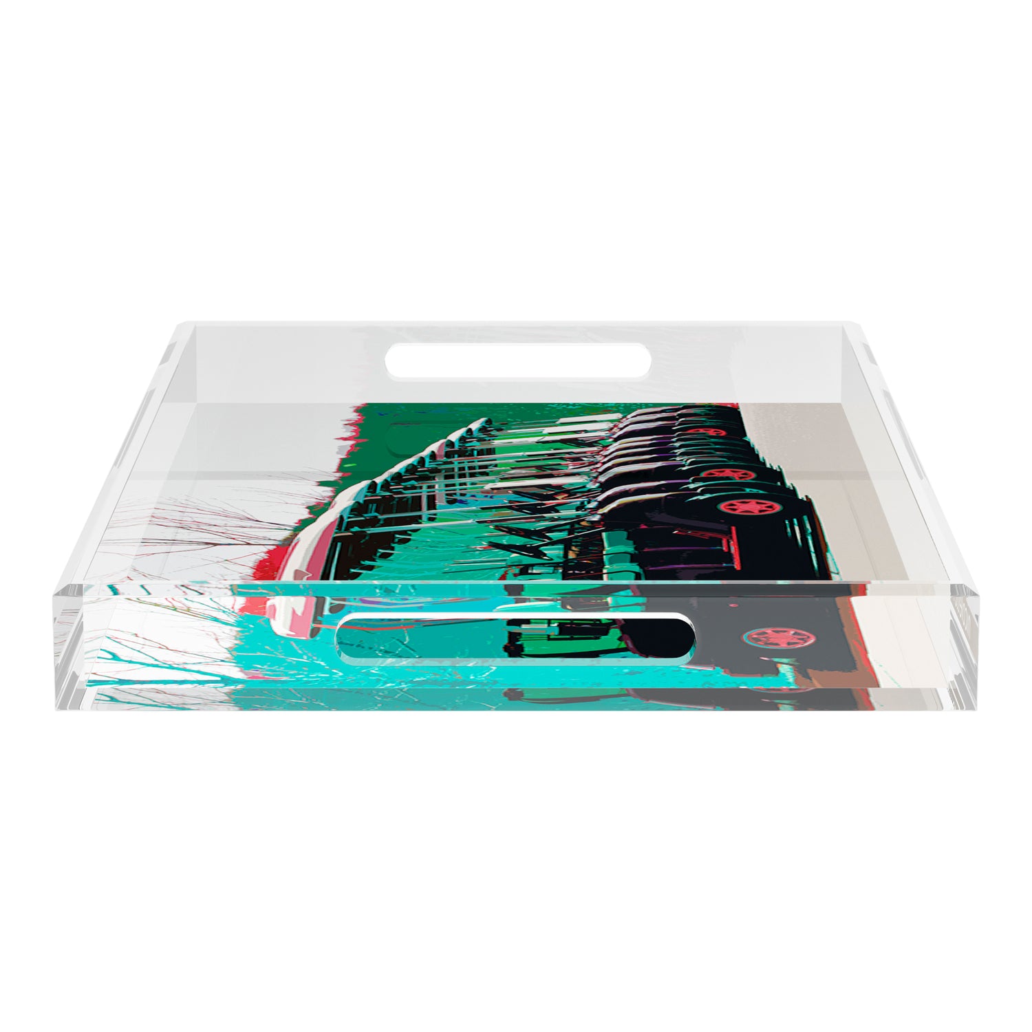 Golf Nine Iron Green  22.5x14.5 Acrylic Tray - nicolettemayer.com 