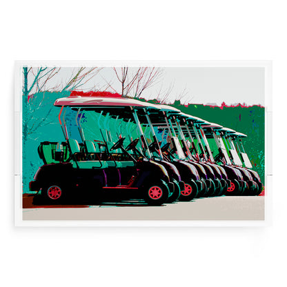 Golf Nine Iron Green  22.5x14.5 Acrylic Tray - nicolettemayer.com 