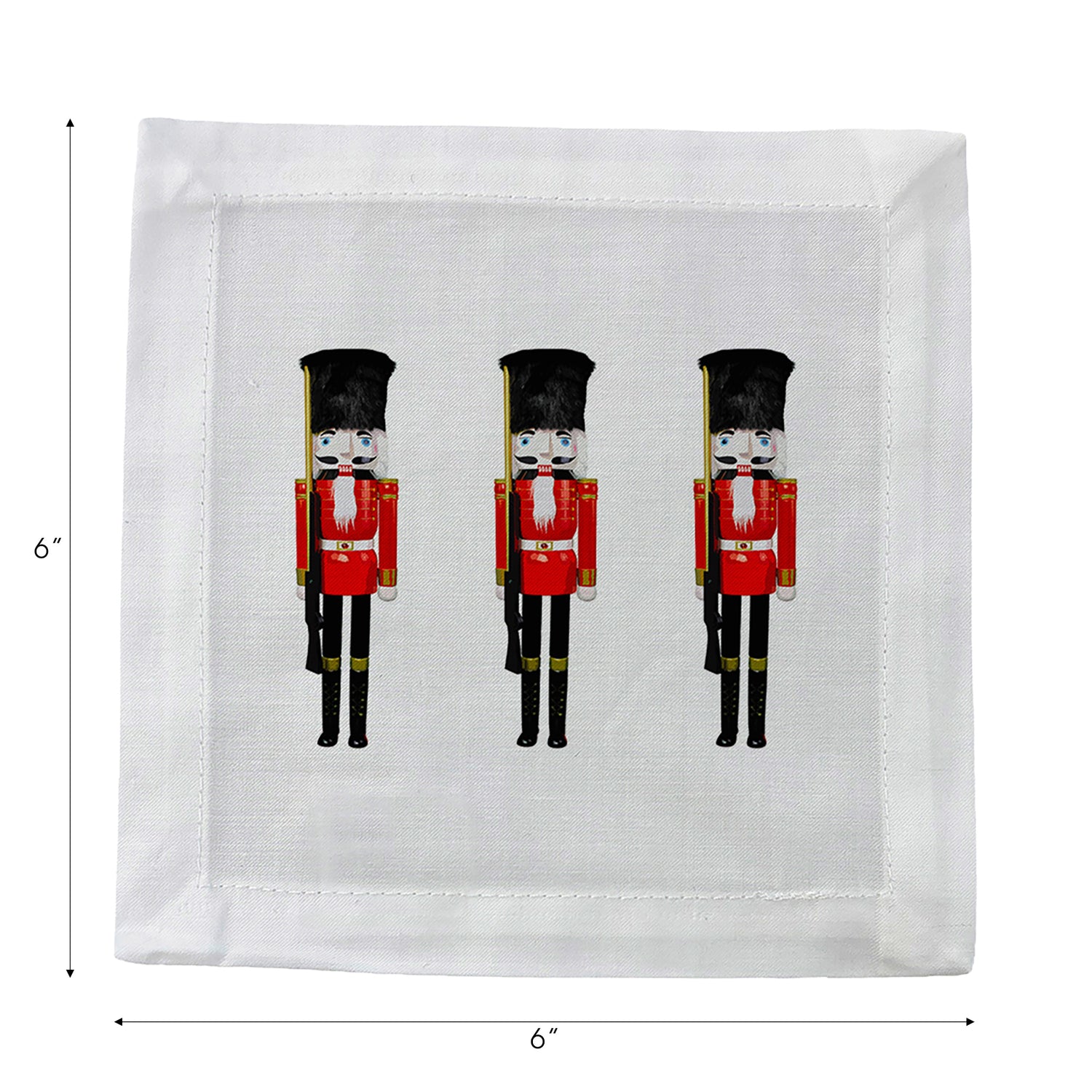 Nutcracker Cotton Sateen Cocktail Napkins