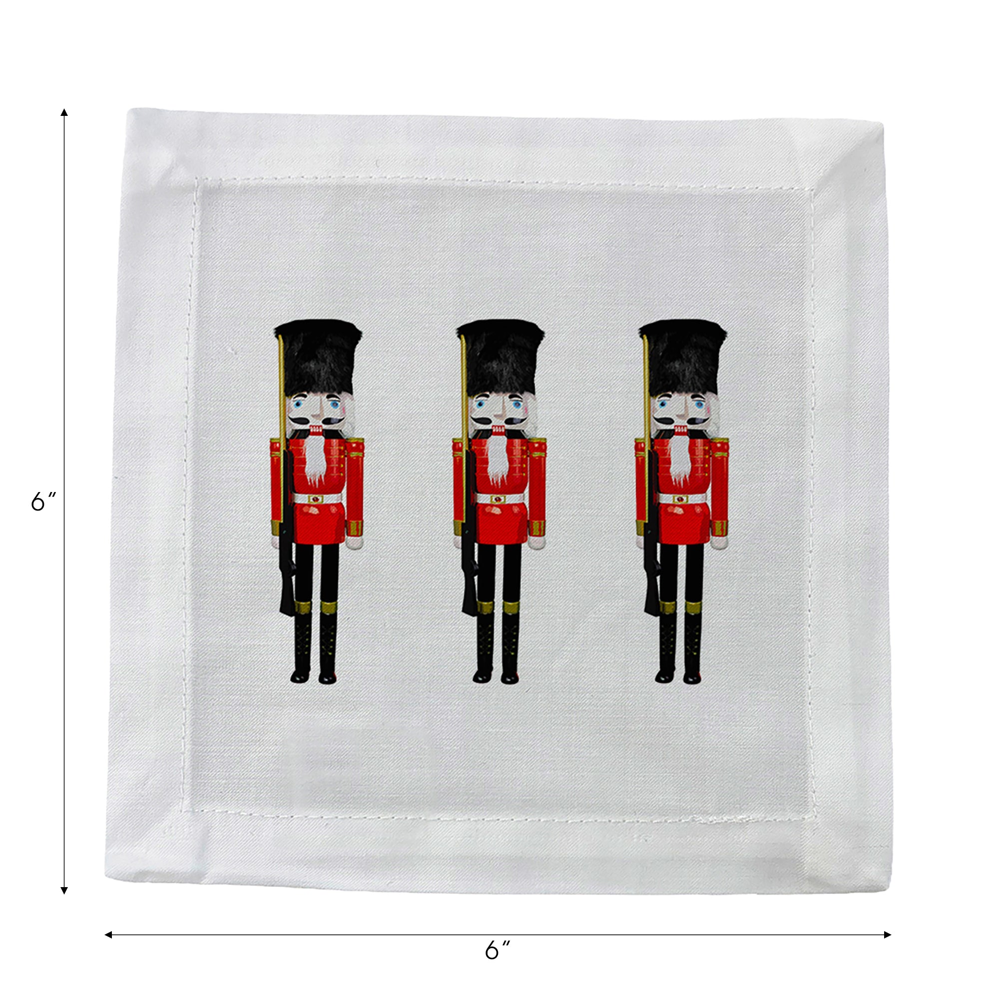 Nutcracker Cotton Sateen Cocktail Napkins