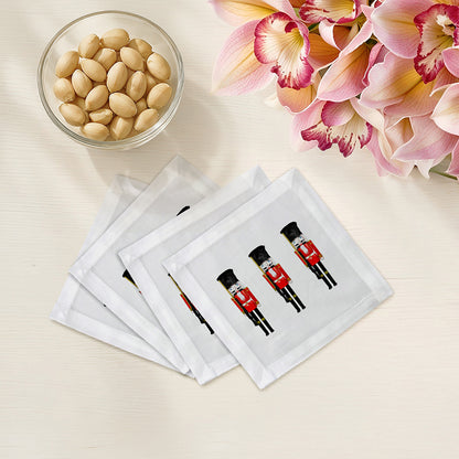 Nutcracker Cotton Sateen Cocktail Napkins