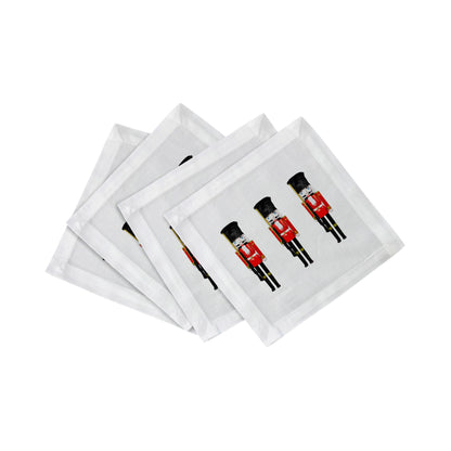 Nutcracker Cotton Sateen Cocktail Napkins